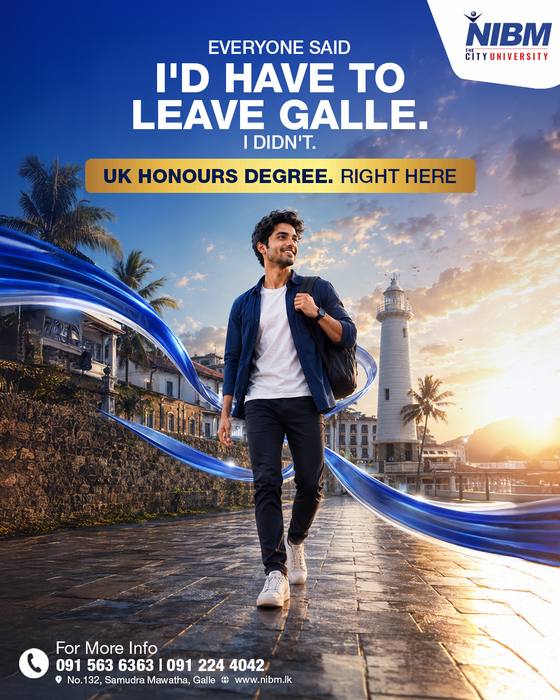 UK honours degree in Galle campus campaign creative