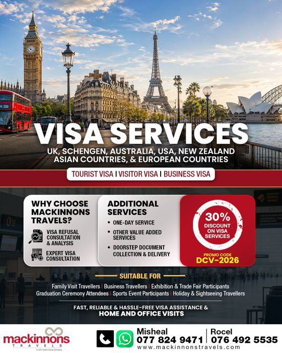 Visa services promotional leaflet creative